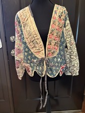 Magnolia Pearl Kalamkari Andhra Jacket Antigua Mother Teresa Quote One Size