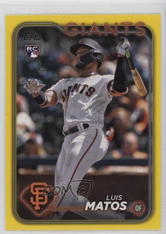 2024 Topps Series 1 Yellow Luis Matos #28 0bp1