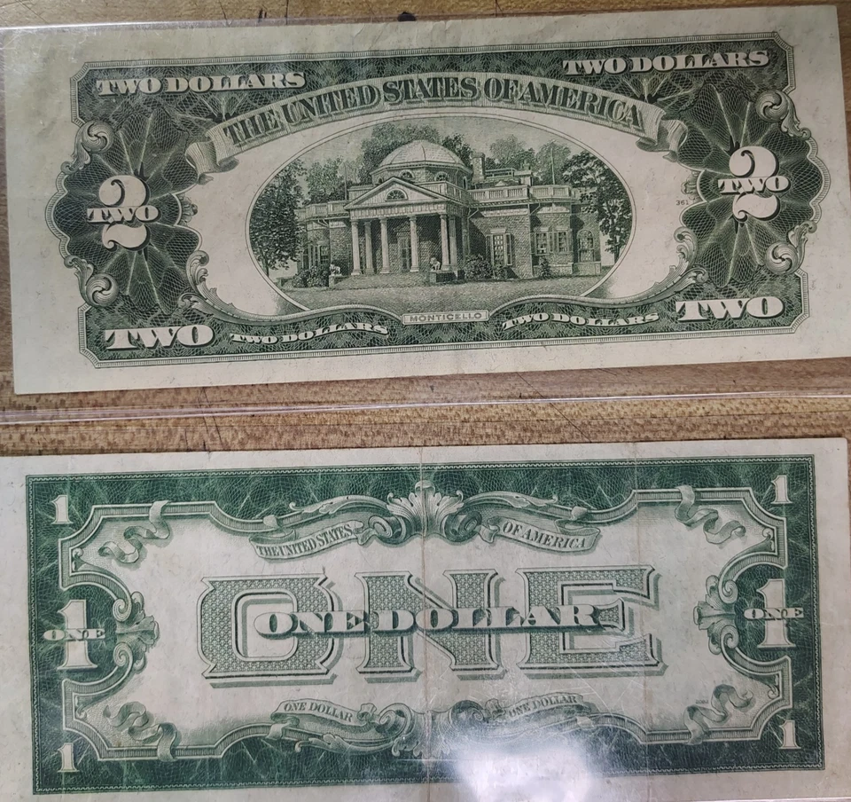 1928 1$ and 2$ bills - Image 2 of 4