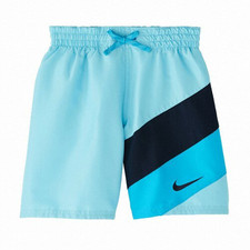 New Nike Kids Mesh Signal Volley Shorts Size S 8-10 Years Blue MSRP: 38