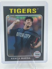 2024 Topps Heritage High Number Kenta Maeda Chrome Black Refractor #/75 Tigers
