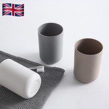 Bathroom Plastic Mouthwash Cup Coffee Mug Travel Solid Color Toothbrush Holders