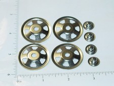 Set of 4 Buckeye Toy Trucks Replacement Hubcaps Toy Part BKP-002