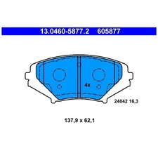 ATE Bremsbelag-Satz Bremsklötze vorne F1YA3323ZA F1YA3323ZB F1Y93323Z | 415770
