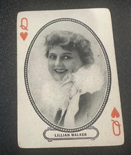 Lillian Walker circa 1916-20 MJ Moriarty Silent Film Star Playing Card QH