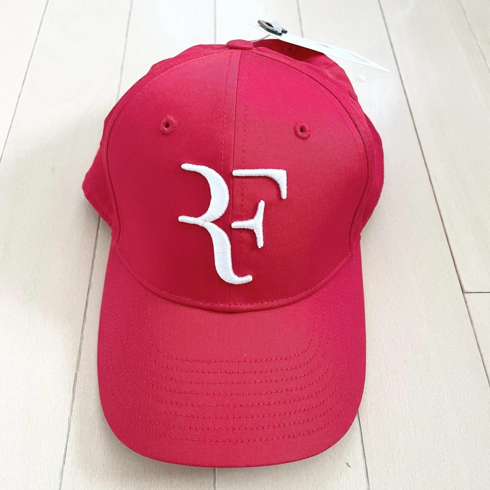 UNIQLO Roger Federer RF Cap Hat Red White Logo Limited Edition One Size NEW NWT