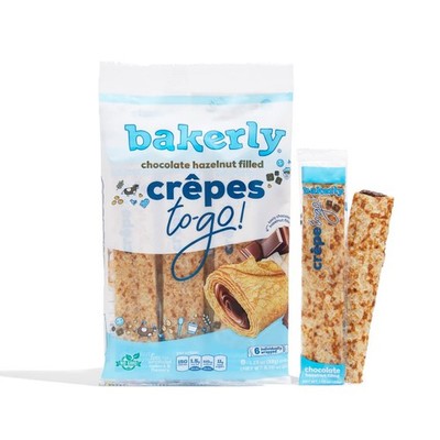 bakerly Chocolate Hazelnut Filled Crepes to go! Non 1.13 Ounce (Pack of 24) 