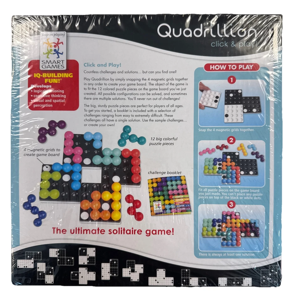 Quadrillion Click & Play Game Smart Games ~ Ultimate Solitaire Game - Image 3 of 4