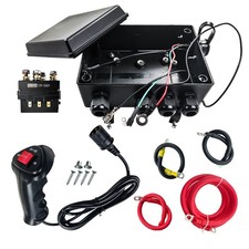 12v 8000lb Winch Solenoid Contactor Relay Kit Wcontrol Box 4 Pre-wired Cables
