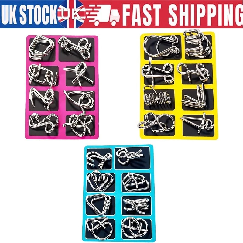 Rompicapo A Forma Di Castello A Ferro Di Cavallo In Metallo Per Adulti E Bambini Giocattolo Tradizionale Per Lo Sport Mentale~p170397148 - Foto 2