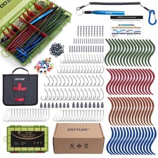Goture 279Pcs Wacky Worm Fishing Lure Kitbass Fishing Wacky Rig Tool Kit 4 Soft