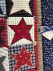 Vintage Americana Handmade  Applique Country Stars  Quilt 25x24  #246 — photo 3