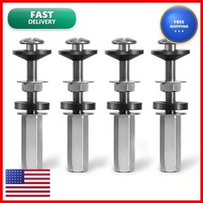 4Pcs Universal Toilet Seat Bolts Kit, Metal Heavy - Duty Toilet Tank Bolts