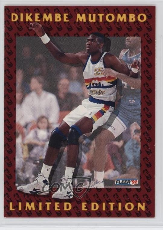 1991-92 Fleer Limited Edition Dikembe Mutombo #3 Rookie RC HOF 6f8
