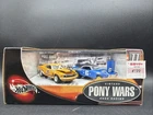 2003 Hot Wheels 100% Two Car Set VINTAGE PONY WARS II 70 MUSTANG 69 CAMARO