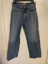 Levi's 569 Jeans Boys Size 12 Loose Fit Straight Leg Red Tab Denim Blue 26x27