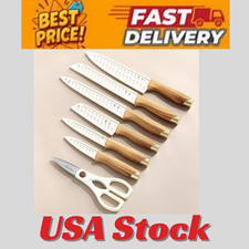 13 Pieces Kitchen Knives Set, Nonstick Ceramic Anti-Rust Coating Holiday Gifts