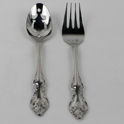 Lot of 2 Wallace Silver Chatham Pattern 18/10 SS Serving Utensils