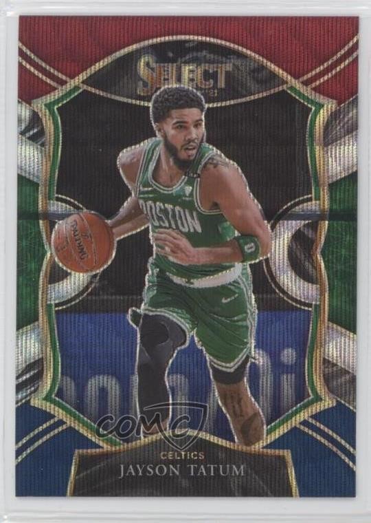 2020-21 Panini Select Concourse Tri-Color Prizm Jayson Tatum #41 19cq