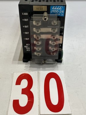 Elco J100-24 Regulated Power Supply   24V 4.5A   Used, Untested   OEM