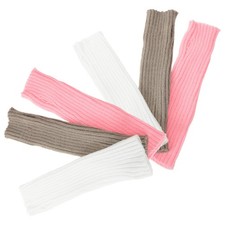 3 Pairs Knitted Fingerless Gloves Lightweight Arm Warmers Ballet