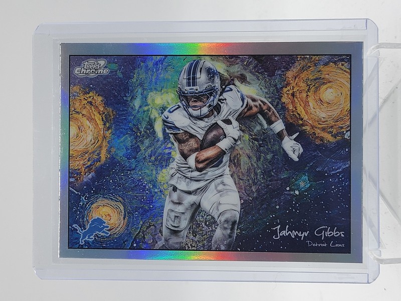 JAHMYR GIBBS 2025 TOPPS COSMIC CHROME STARS IN THE NIGHT #STN-15 LIONS A Q5849