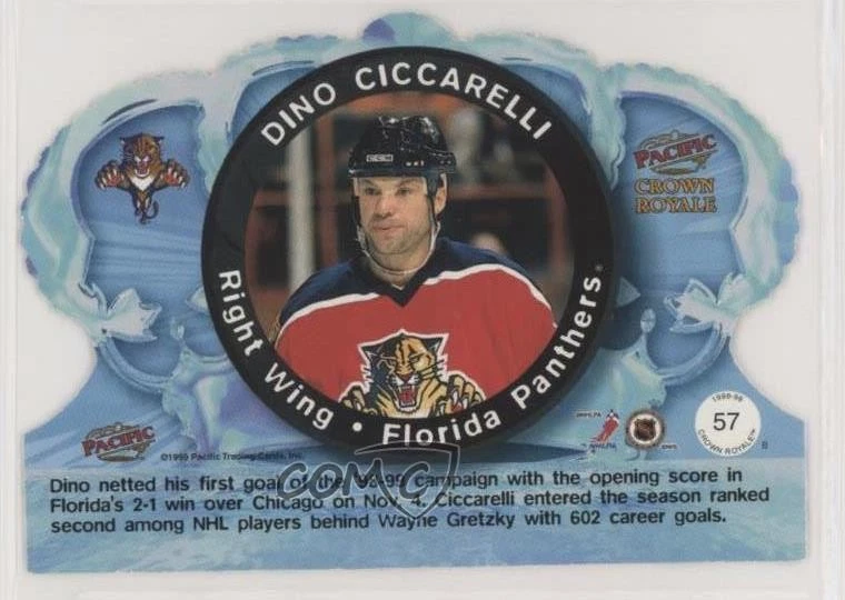 1998-99 Pacific Crown Royale Dino Ciccarelli #57 HOF - Image 2 of 2