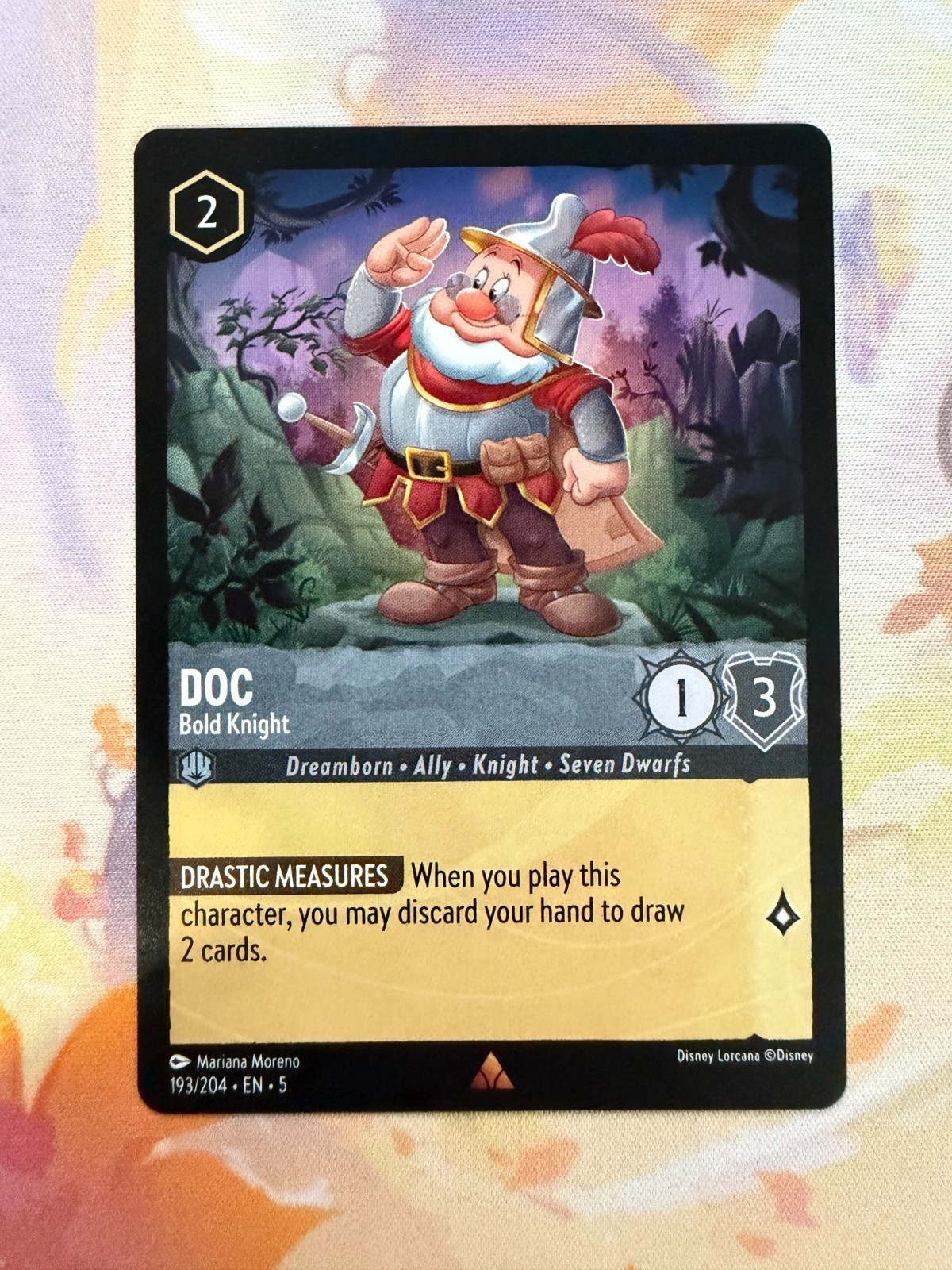 Doc - Bold Knight 193/204 Rare Disney Lorcana Shimmering Skies NM