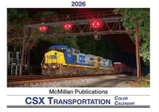 2026 CSX Transportation Color Wall Calendar McMillan Publications CSXT