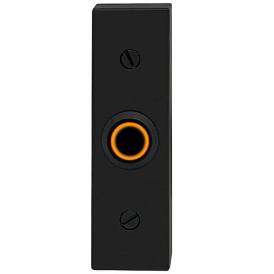 Wired Metal Rectangular Surface Mount Doorbell Chime Push Button with LED Button