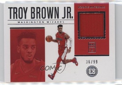 2018-19 Panini Encased Rookie Materials /99 Troy Brown Jr #RM-TB RC 0t02