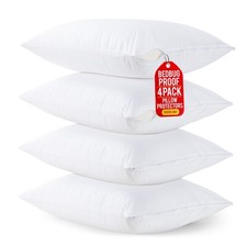 Set of 4 Pillow Protectors with Zipper King Size, Bed Bug and Dust Mite Proof...