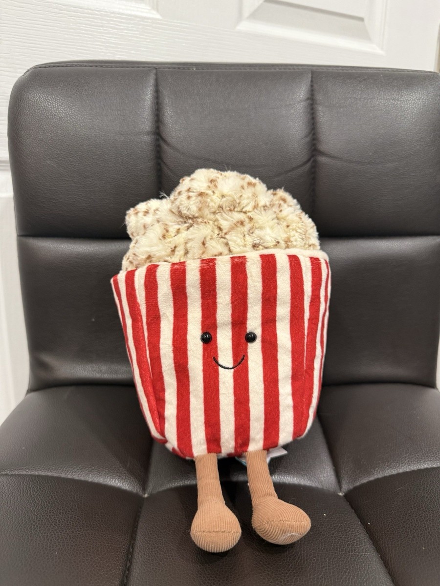 レッドブル40本 エコメルカリ便　　アミューズメント景品 Jellycat Amuseable Popcorn Plush Stuffed Toy Small Red White
