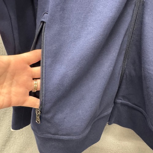Polo Ralph Lauren Jacket Mens XXL Blue White Full Zip Track Activewear Pockets - Picture 5 of 9