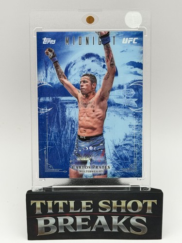 Carlos Prates #LO-8 2026 Topps Midnight UFC Last One Standing card