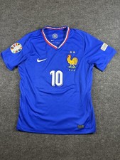 Nike France Mbappe 10 Jersey Size L Blue Dri-Fit Soccer Football Shirt