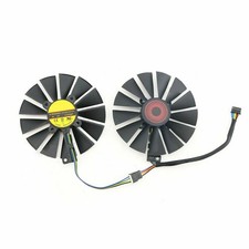 Pair Fans Cooler Fan For ASUS Strix R9 380 GTX 970 980 980Ti FD10015H12S 95mm