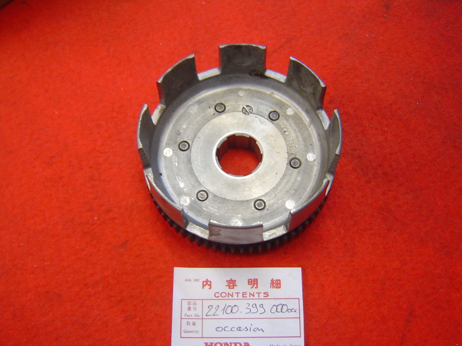 Cloche d'embrayage d'origine en acier trempé pour CB125T et CM125T