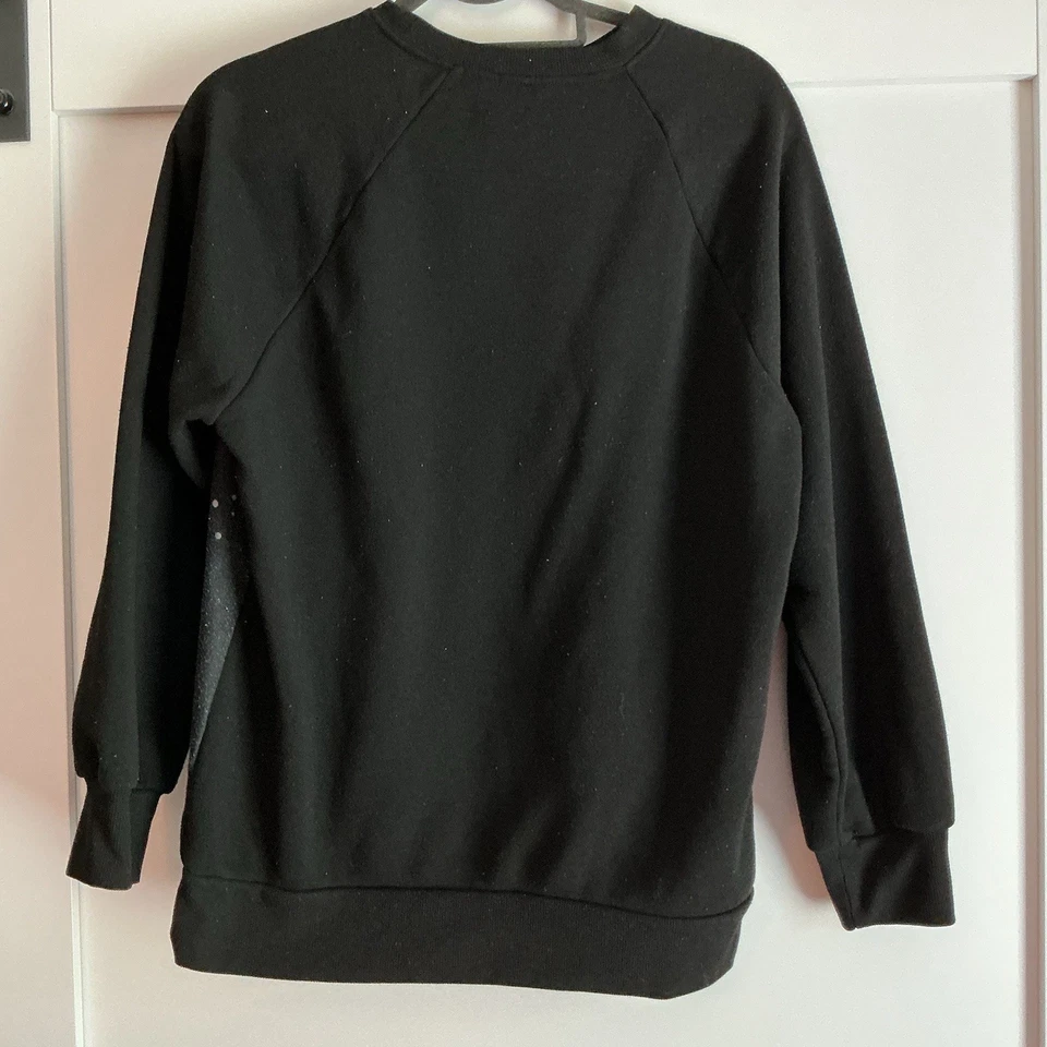 Sudadera De Colección No Boundaries Para Mujer Cats In Space Negra Manga Larga Grande Foto 3 de 4