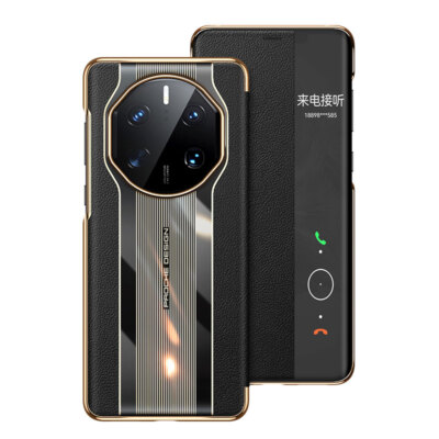 For Huawei Mate 40 50 Pro RS 50E GENUINE LEATHER MAGNETIC FLIP SMART CASE COVER