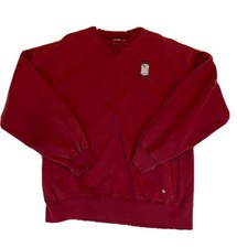 Russell Athletic Sweater Pro Cotton Men's 2XL XXL Red Pullover Vintage Crest