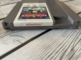 Monopoly NES Nintendo 1991 w/ Rare Poster Insert And Instructions Game Cartridge