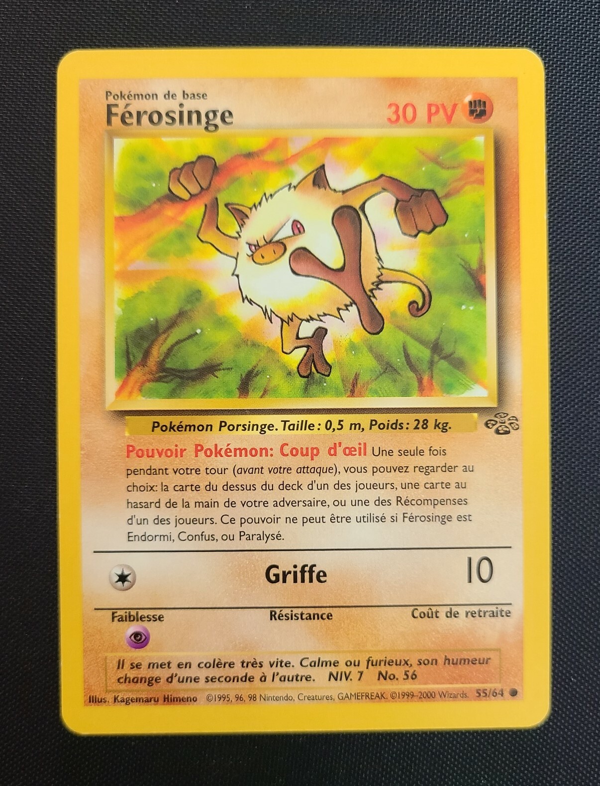 Pokémon FEROSINGE / MANKEY 55/64 Jungle (French) - Light Play 🍒 | eBay