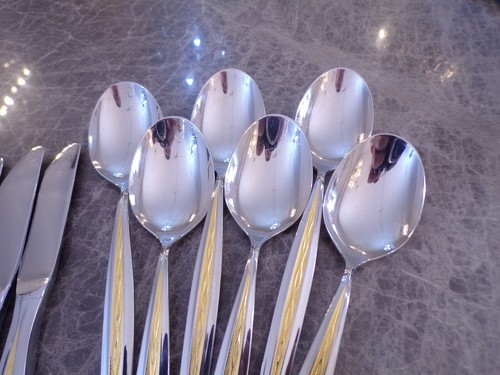 WMF Modell Palma / Capri Gold Cromargan Tafelbesteck 6 Personen 30 Teile TOP - Bild 3 von 10