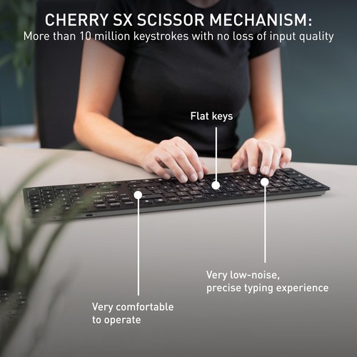 CHERRY KW 9100 SLIM, Wireless Design Keyboard, UK Layout (QWERTY), Choice of ... - Picture 4 of 6