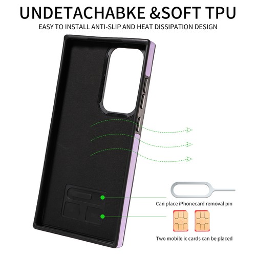 Für Samsung Galaxy A13 A14 A53 A54 Weiches PU Leder Brieftasche Hülle mit Ring Ständer - Bild 25 von 49