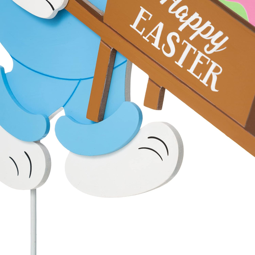 Easter Yard Signs with Stakes Garden Decorations, 30.5"H Wooden Easter Bunny ...