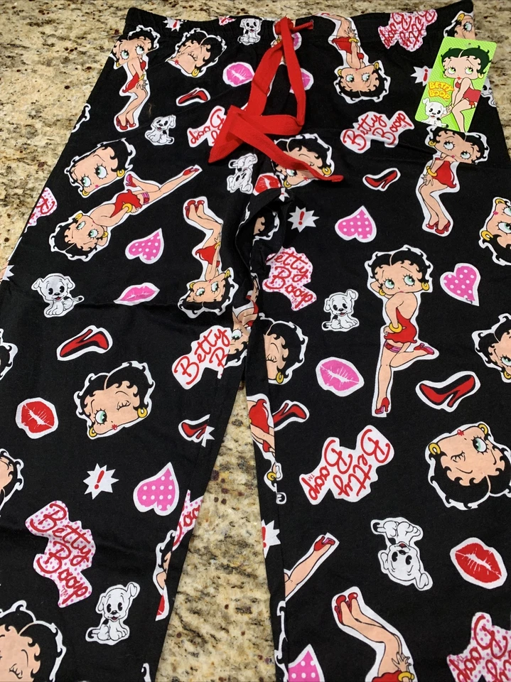 BETTY BOOP JUNIORS SLEEPWEAR LOUNGE PANTS SIZE L NEW W/TAGS BY FLEISCHER STUDIOS - Image 2 of 4
