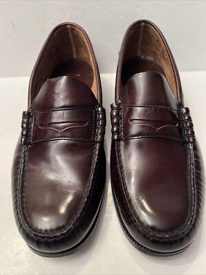 Florsheim Burgundy Loafers sz 10 3E Florsheim Riva Burgundy Large Leather Dress Shoes Loafers  main image 2