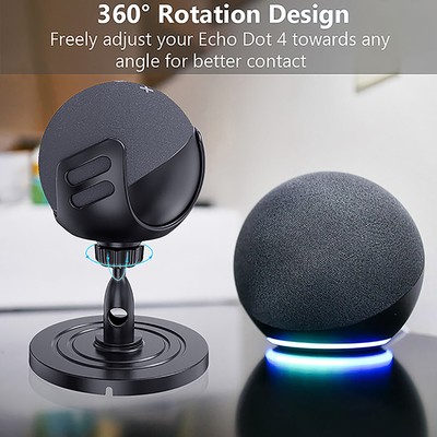 360° Rotation Table Bracket Stand Mount Holder for ECHO DOT 4/Apple Homepod Mini
